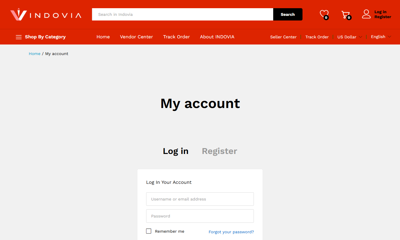 Create Account - Desktop screenshot