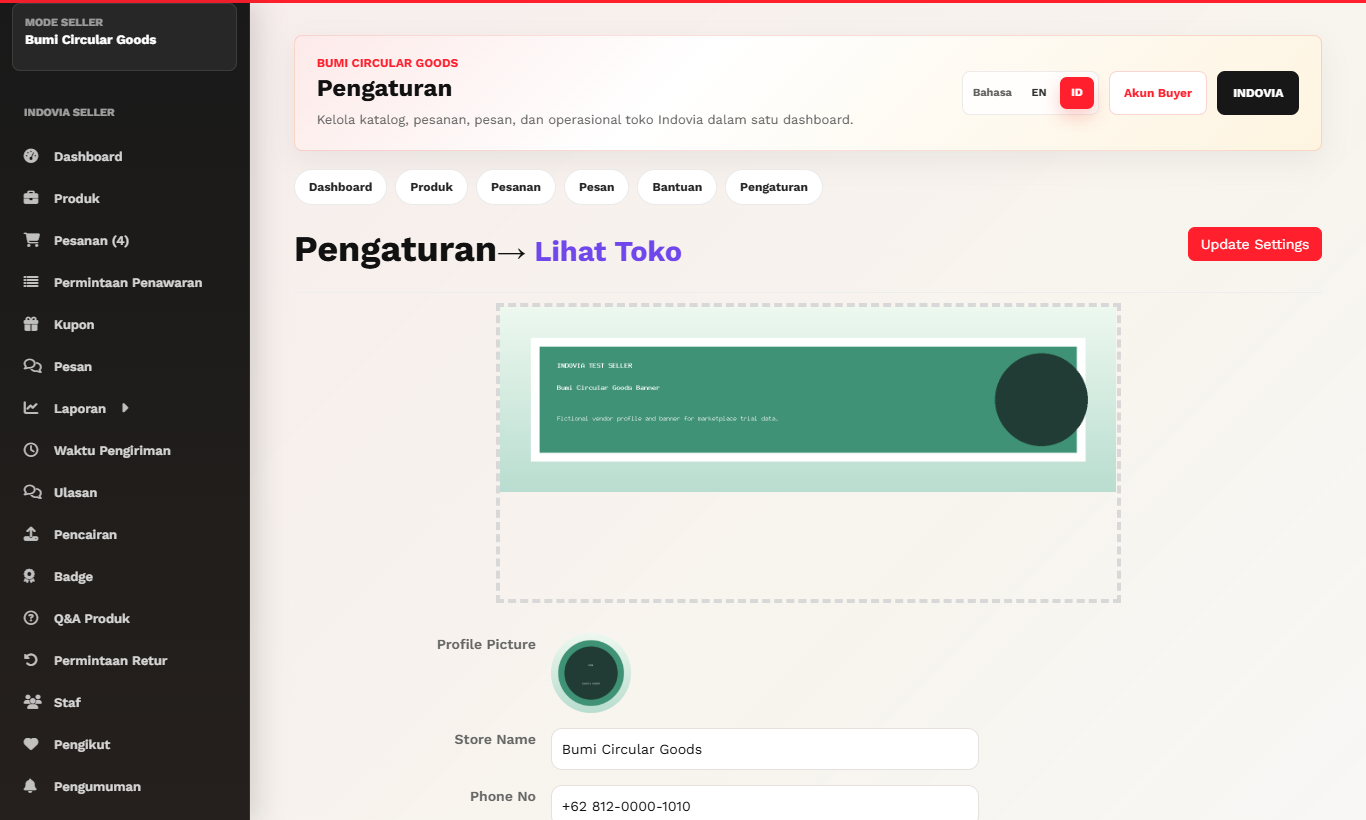 Legal/Business Information - Desktop screenshot