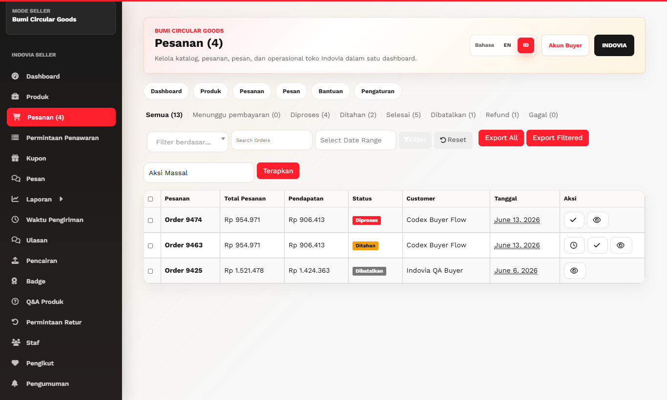 Order Management - Desktop screenshot