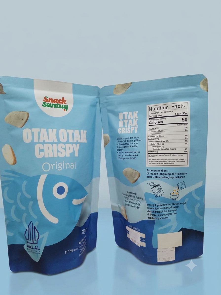 Otak otak original tampilan depan belakang