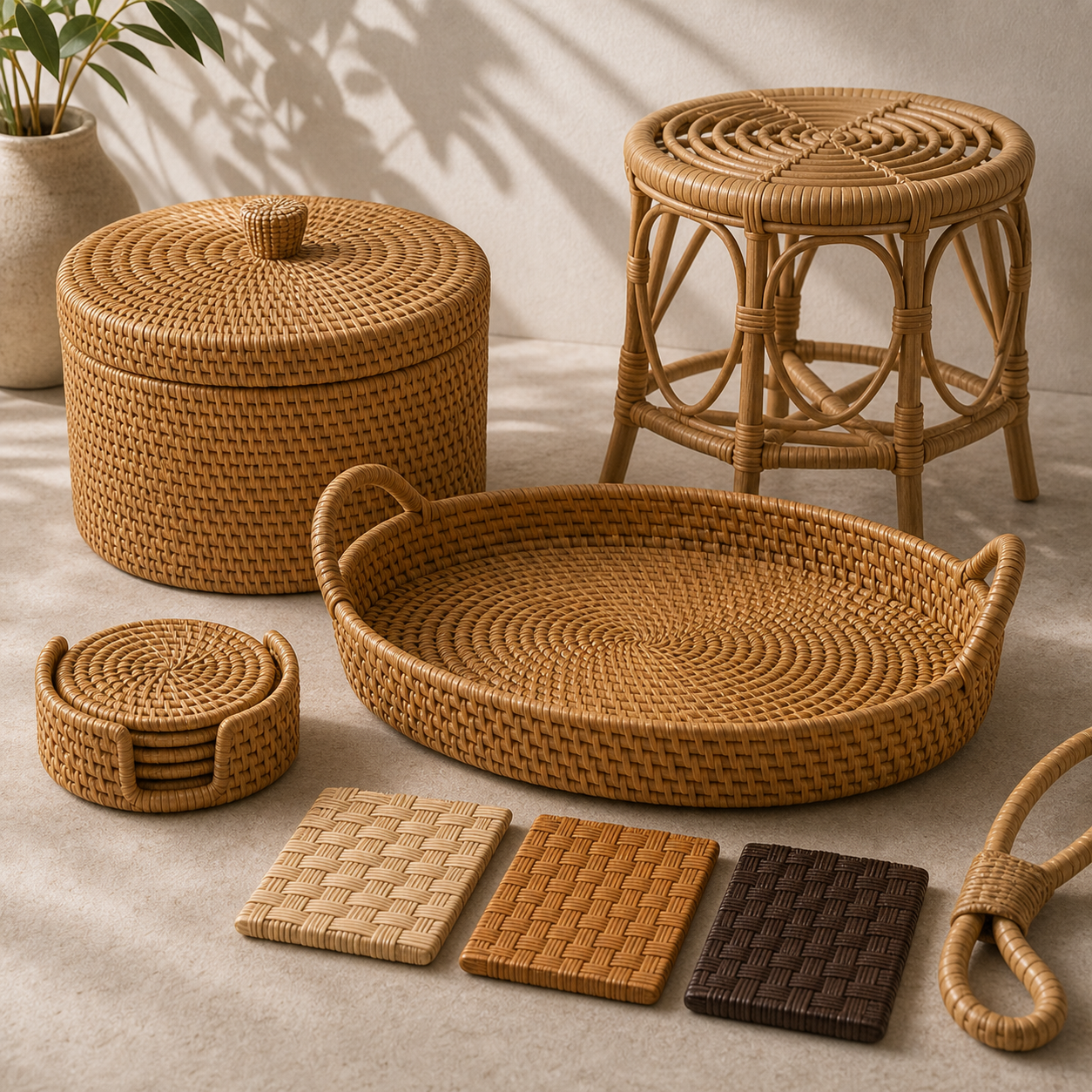 Indovia Sagara Rattan Craft Material Variant unique generated product image 1