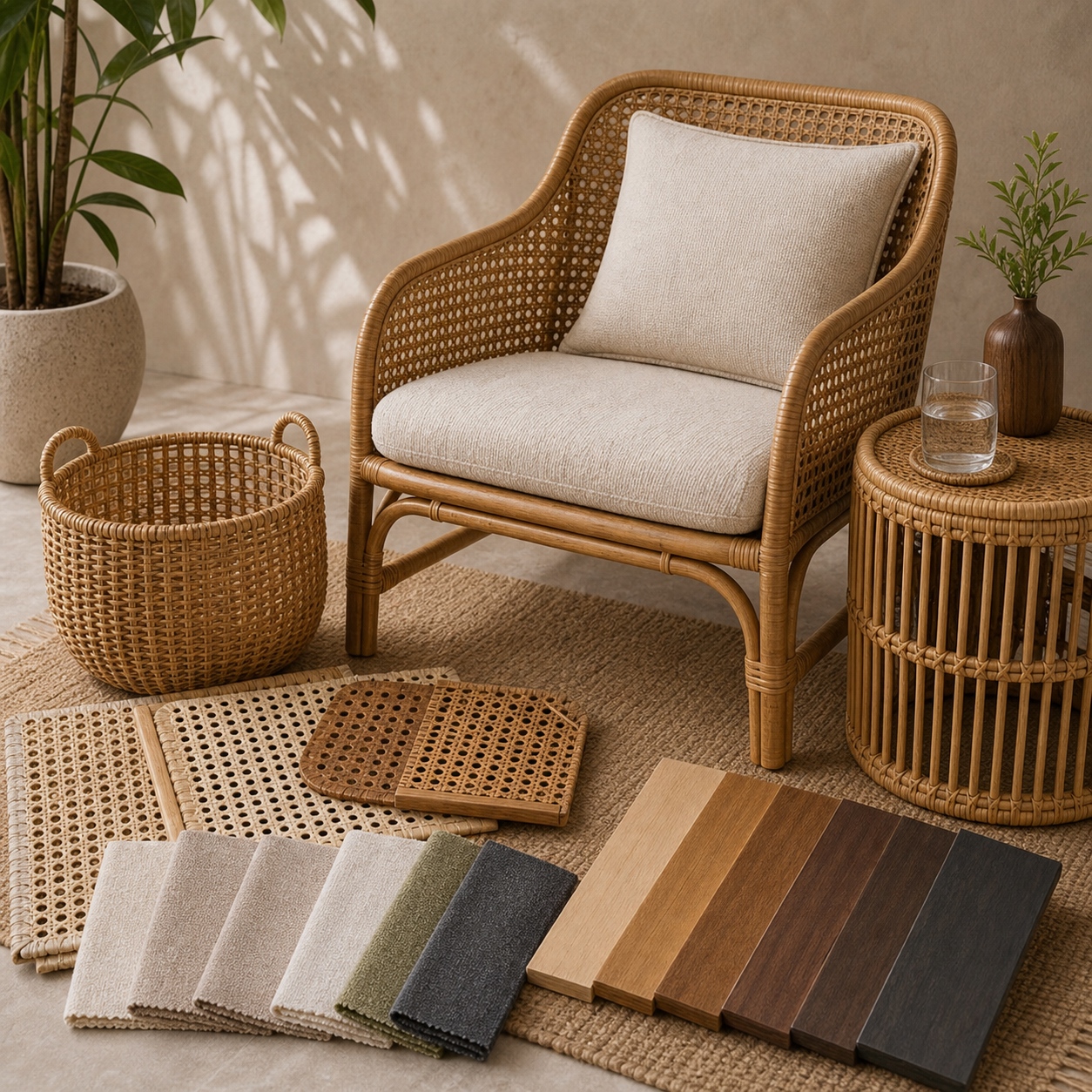 Indovia Sagara Rattan Furniture Finish Options unique generated product image 1