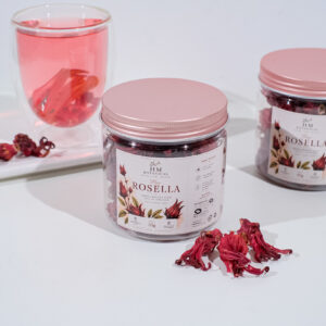 HM Botanical Premium Hibiscus Tea | 100% Pure Dried Roselle Flowers | Caffeine-Free Herbal Tea | Halal Certified | 35g