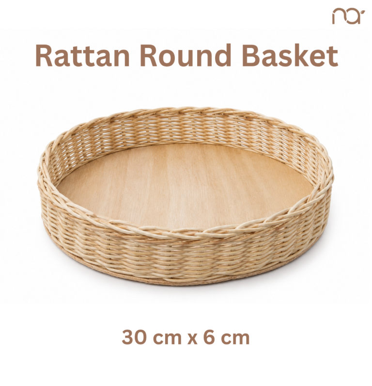 Rattan Round Basket