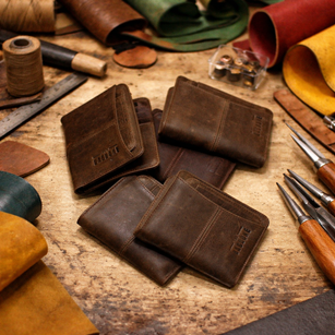 Leather Wallet for Men, Crazy Horse Bifold Wallet, Personalized Handmade Leather Wallet, Gift for Him