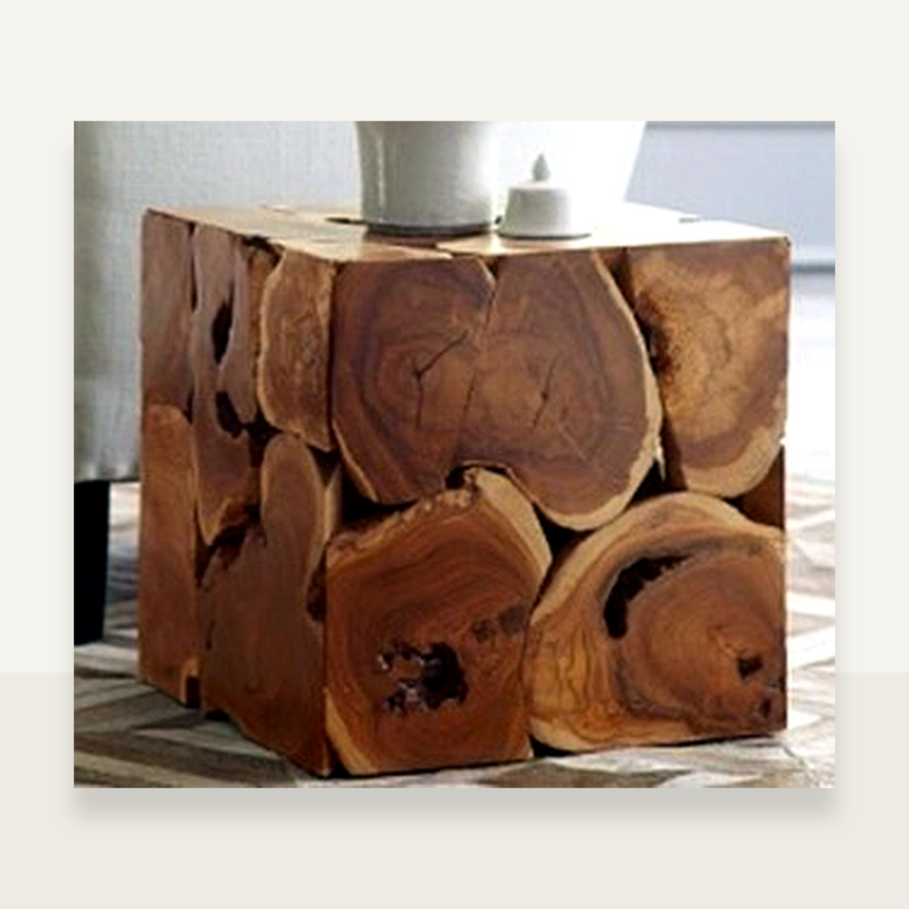 Square Slice Stool