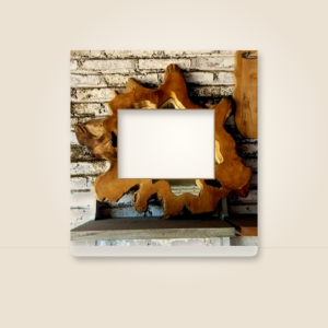 Teak root mirror frame by Java Living Co