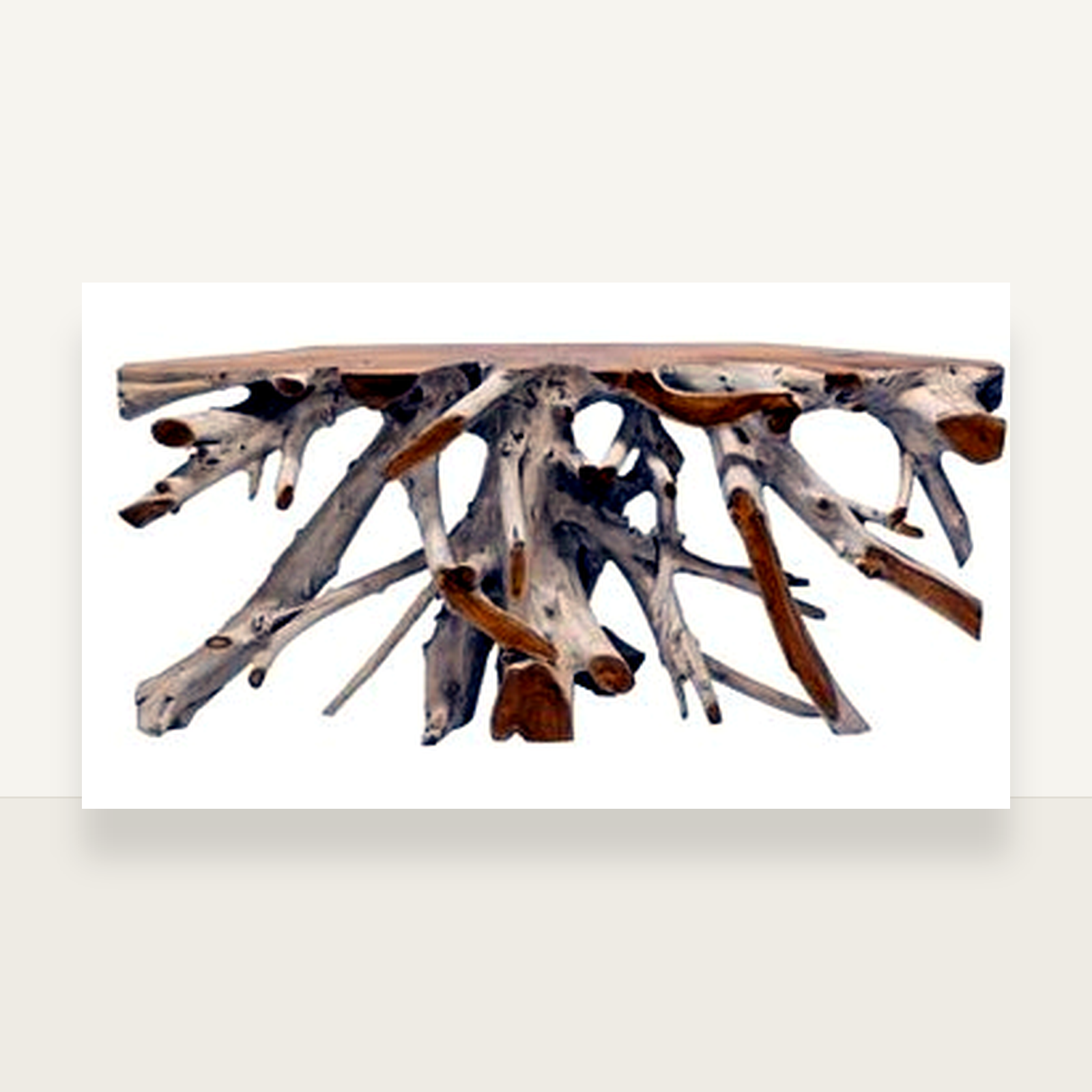 Teak Root Console Table