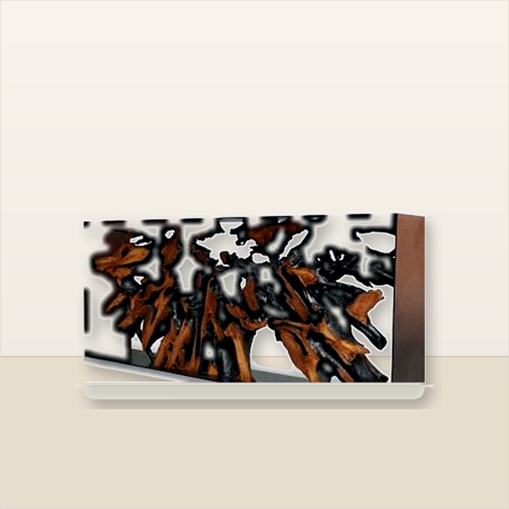 Teak root console table by Java Living Co