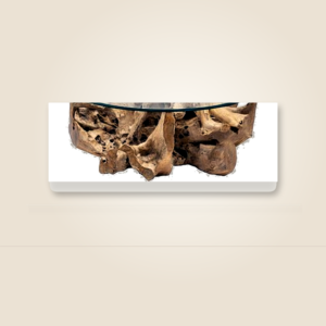 Teak root coffee table base by Java Living Co