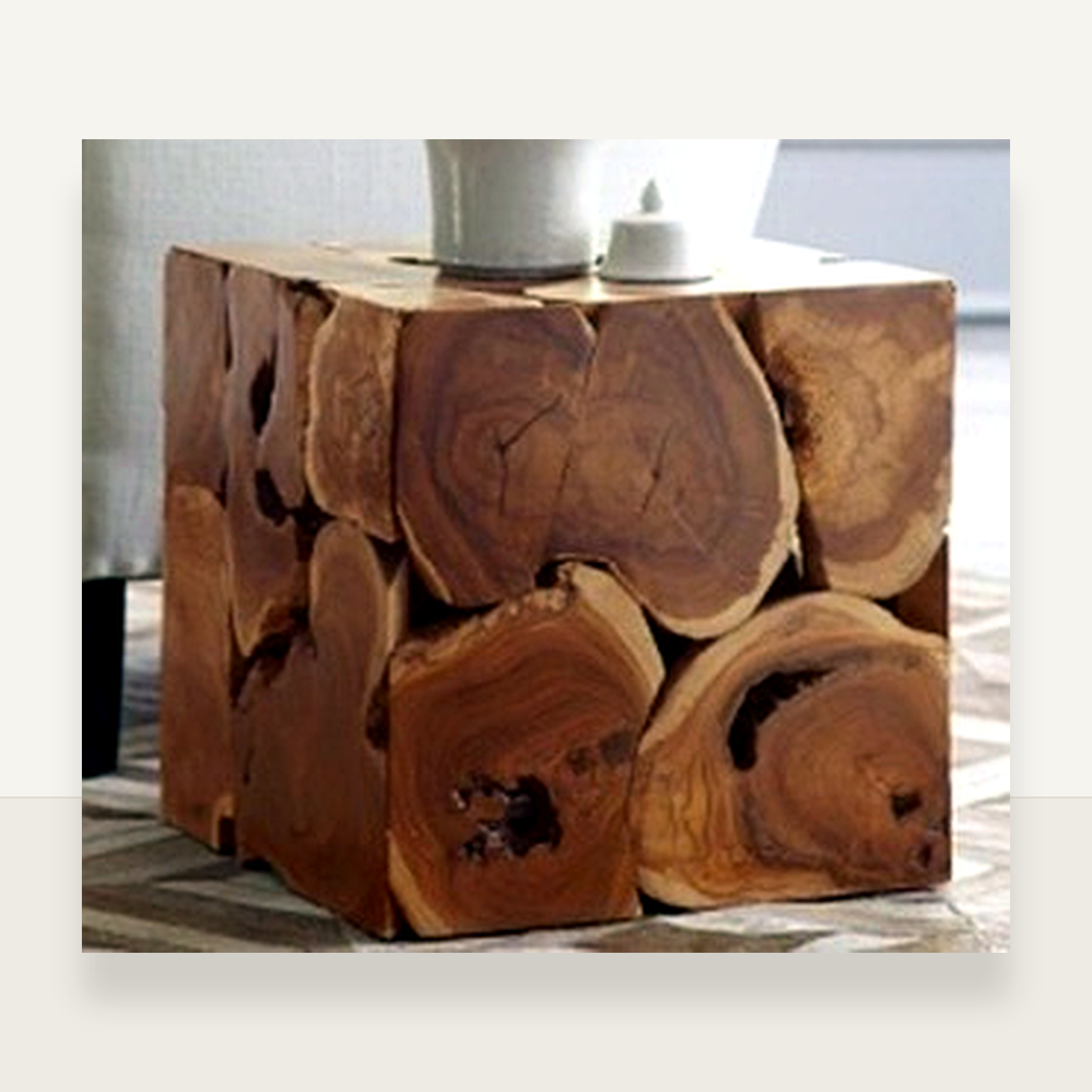 Square Slice Stool