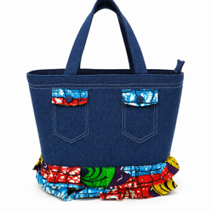 EconiQ - Patchwork Denim Tote Bag