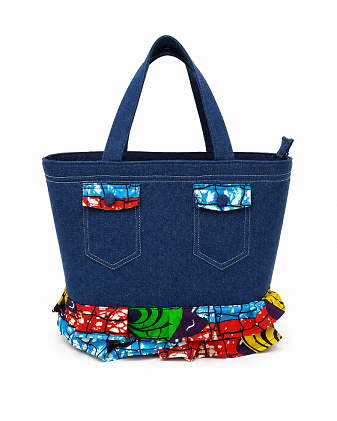 EconiQ - Patchwork Denim Tote Bag