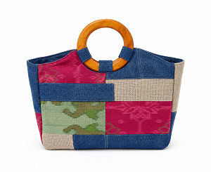 EconiQ - Patchwork Denim Hand Bag