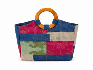 EconiQ - Patchwork Denim Hand Bag