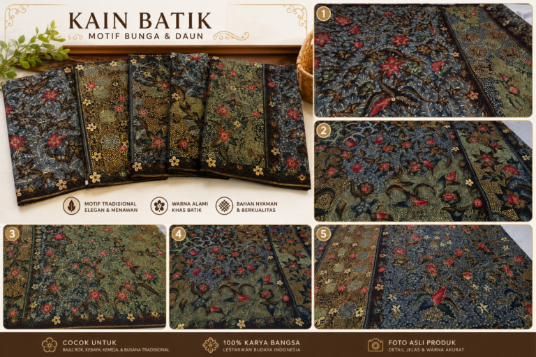 Authentic Handmade Indonesian Batik Fabric