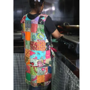 Patchwork Pull Over Apron
