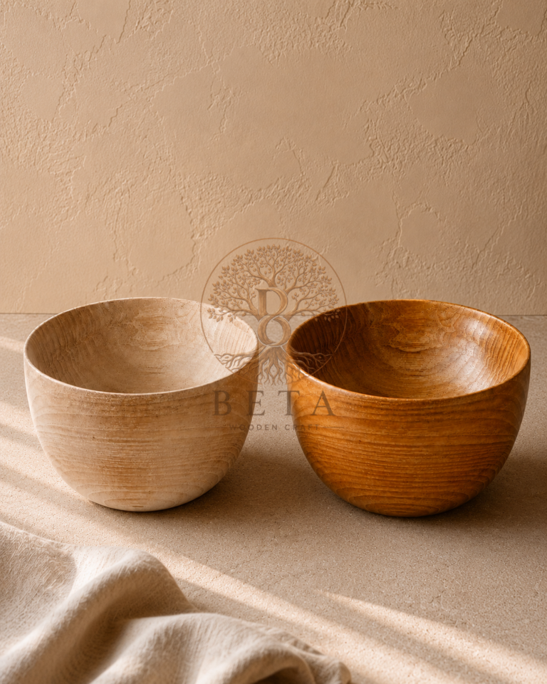 17 cm Solid Wood Bowl
