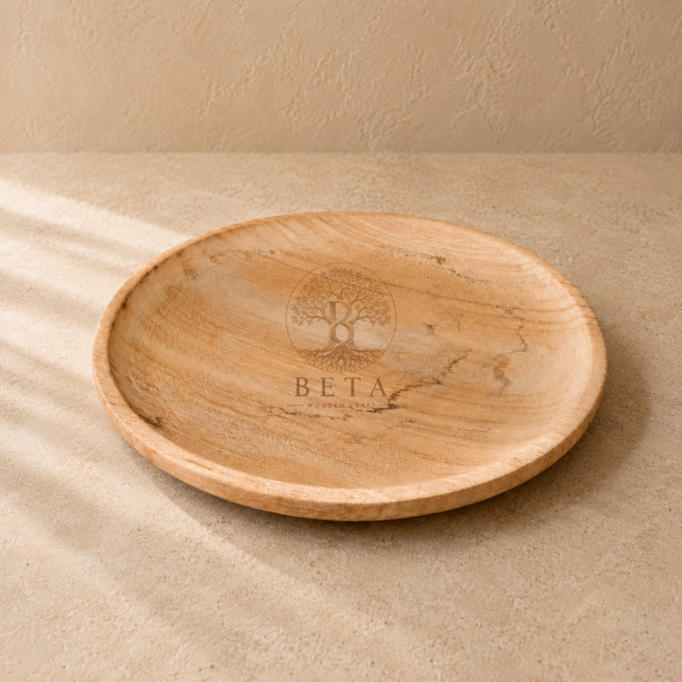 20 cm Solid Wood Plate