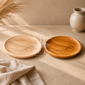 20 cm Solid Wood Plate