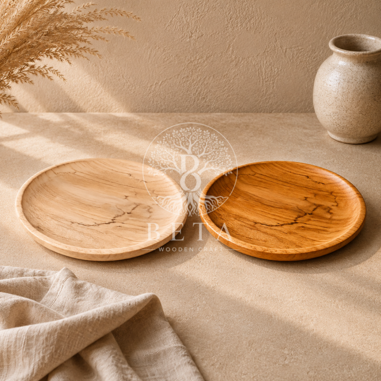 20 cm Solid Wood Plate