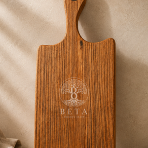 20 × 38 cm Solid Wood Cutting Board – Food Grade Finish
