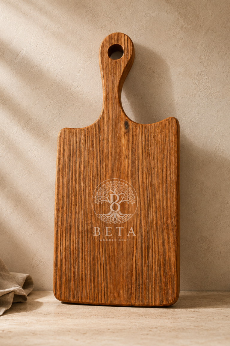 20 × 38 cm Solid Wood Cutting Board – Food Grade Finish