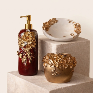 LUXURY HANDMADE RESIN BATHROOM SET