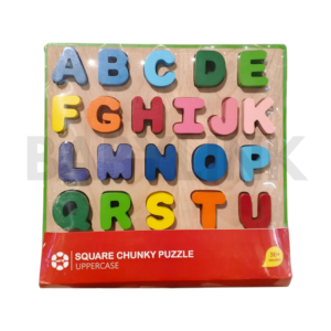 Abc Uppercase Square Chunky Puzzle Wooden Toys