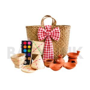 4-Piece Bamboo Cooking Set & 6-Piece Pottery Painting Set – Purun Bag Packaging