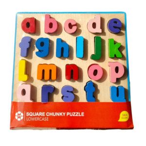 Abc Lowercase Square Chunky Puzzle Wooden Toys