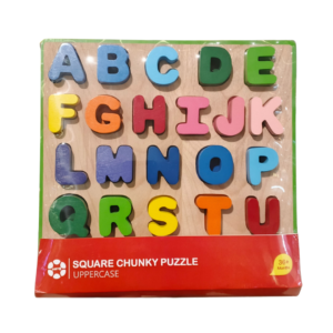 Abc Uppercase Square Chunky Puzzle Wooden Toys